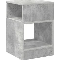 vidaXL Mesas-Mesa Auxiliar Gris Concreto 30,5 x 30 x 45 cm