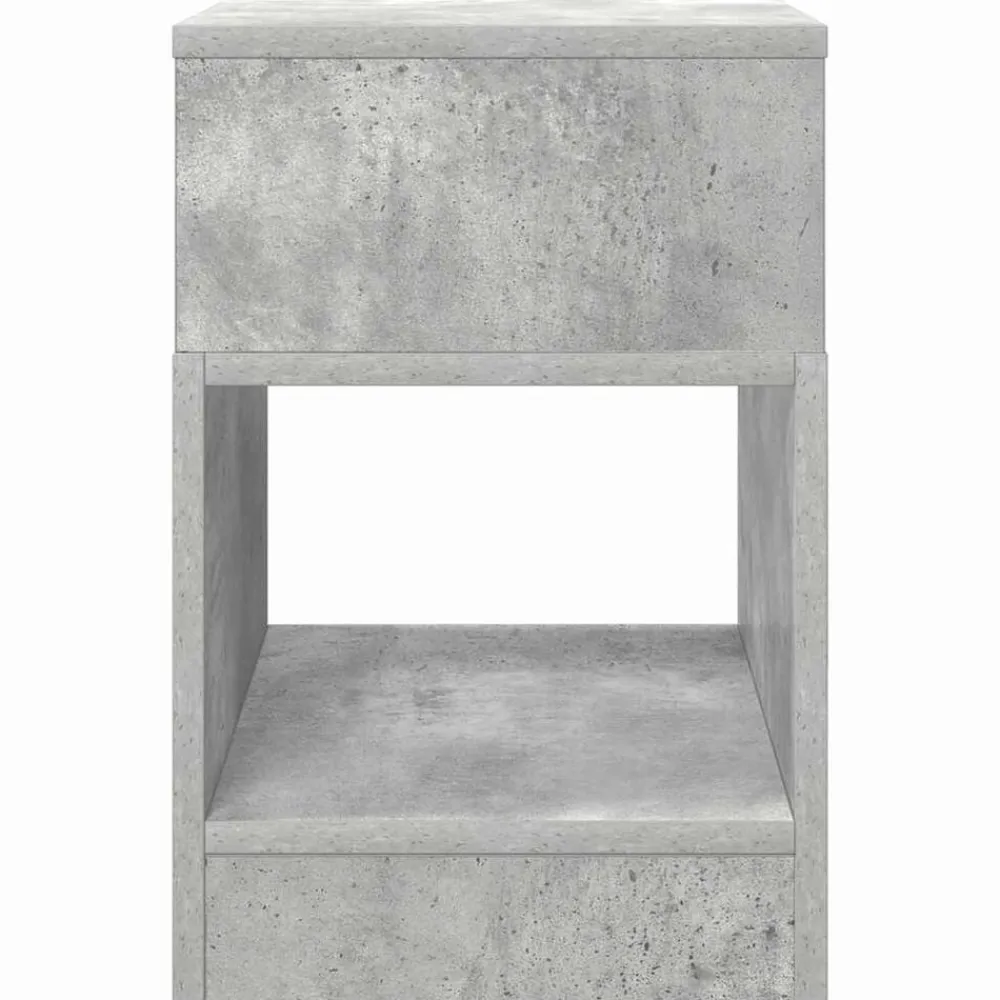 vidaXL Mesas-Mesa Auxiliar Gris Concreto 30,5 x 30 x 45 cm