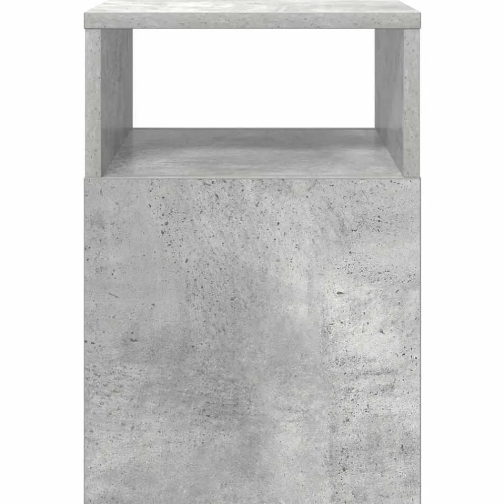 vidaXL Mesas-Mesa Auxiliar Gris Concreto 30,5 x 30 x 45 cm