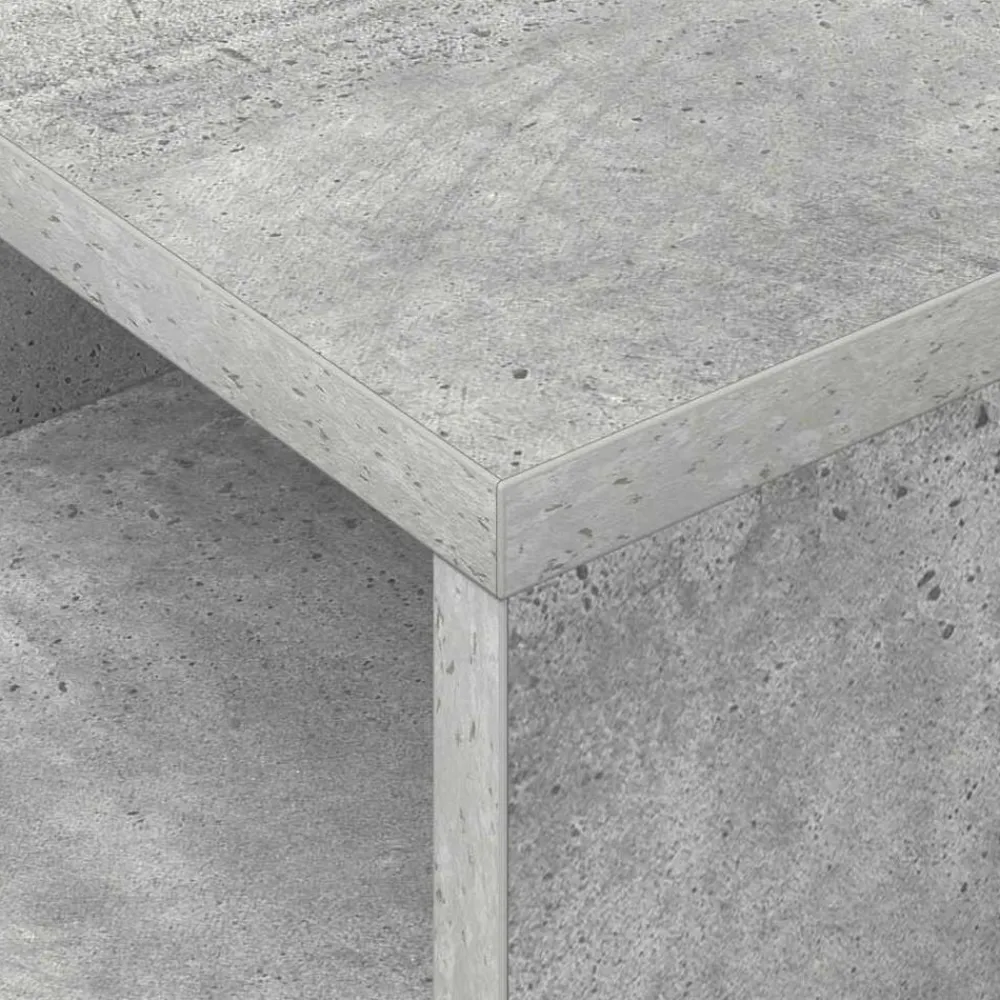 vidaXL Mesas-Mesa Auxiliar Gris Concreto 30,5 x 30 x 45 cm