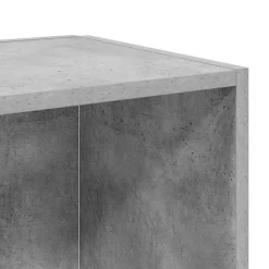 vidaXL Armarios Y Almacenamiento-Mesa auxiliar madera contrachapada gris hormigón 33x33x34,5 cm