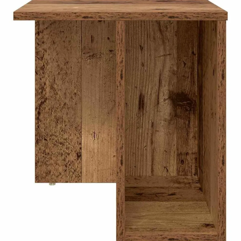 vidaXL Mesas-Mesa Auxiliar Madera vieja 37 x 32 x 40 cm Madera de ingeniería