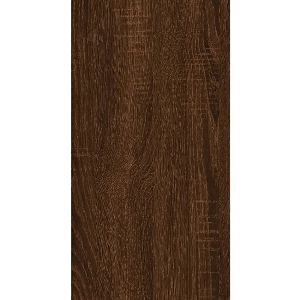vidaXL Mesas-Mesa auxiliar madera contrachapada roble marrón 50x26x50 cm