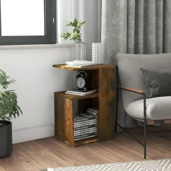 vidaXL Mesas-Mesa auxiliar madera contrachapada 36x30x56 cm