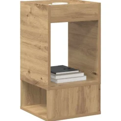 vidaXL Mesas-Mesa Auxiliar Roble artesanal 30 x 30 x 56 cm