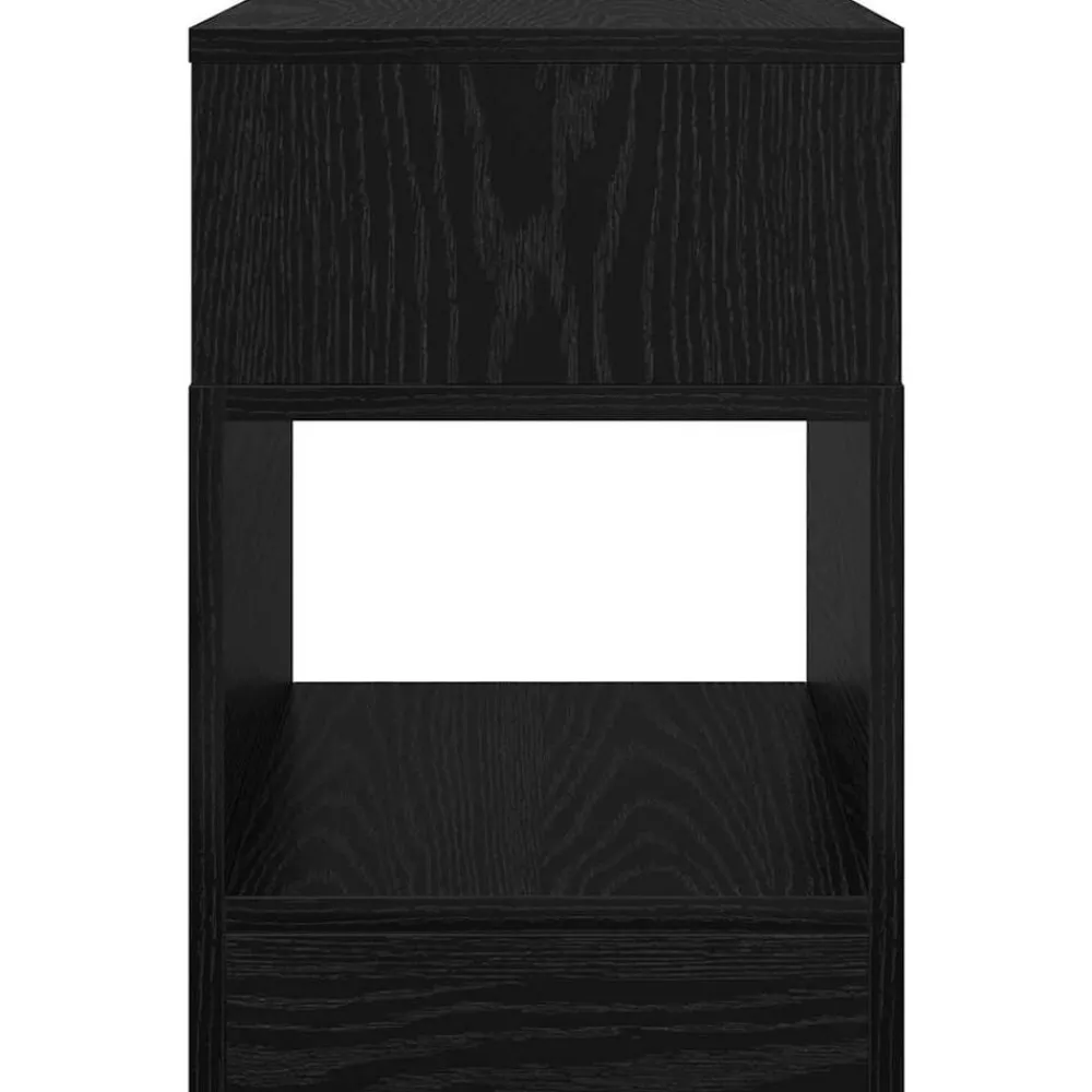 vidaXL Mesa Auxiliar 30,5 x 30 x 45 cm Roble negro Hot