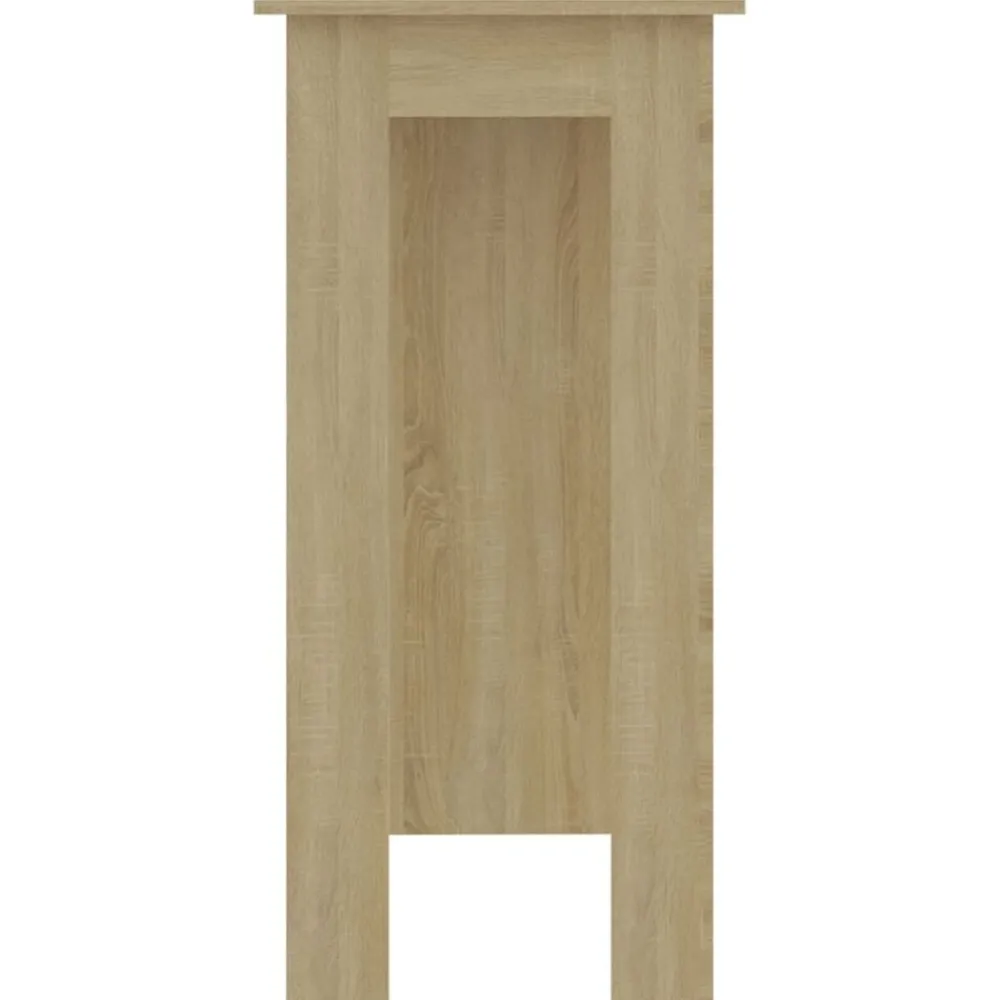 vidaXL Mesas-Mesa bar con estante contrachapada 102x50x103,5 cm