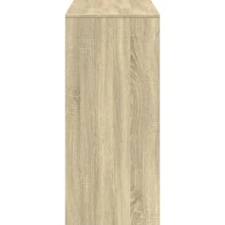 vidaXL Mesa bar con estante madera 124x46x103,5 cm Roble Sonoma Sale