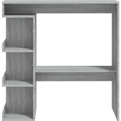 vidaXL Mesa bar estante almacenaje 100x50x101,5 cm Gris sonoma Outlet