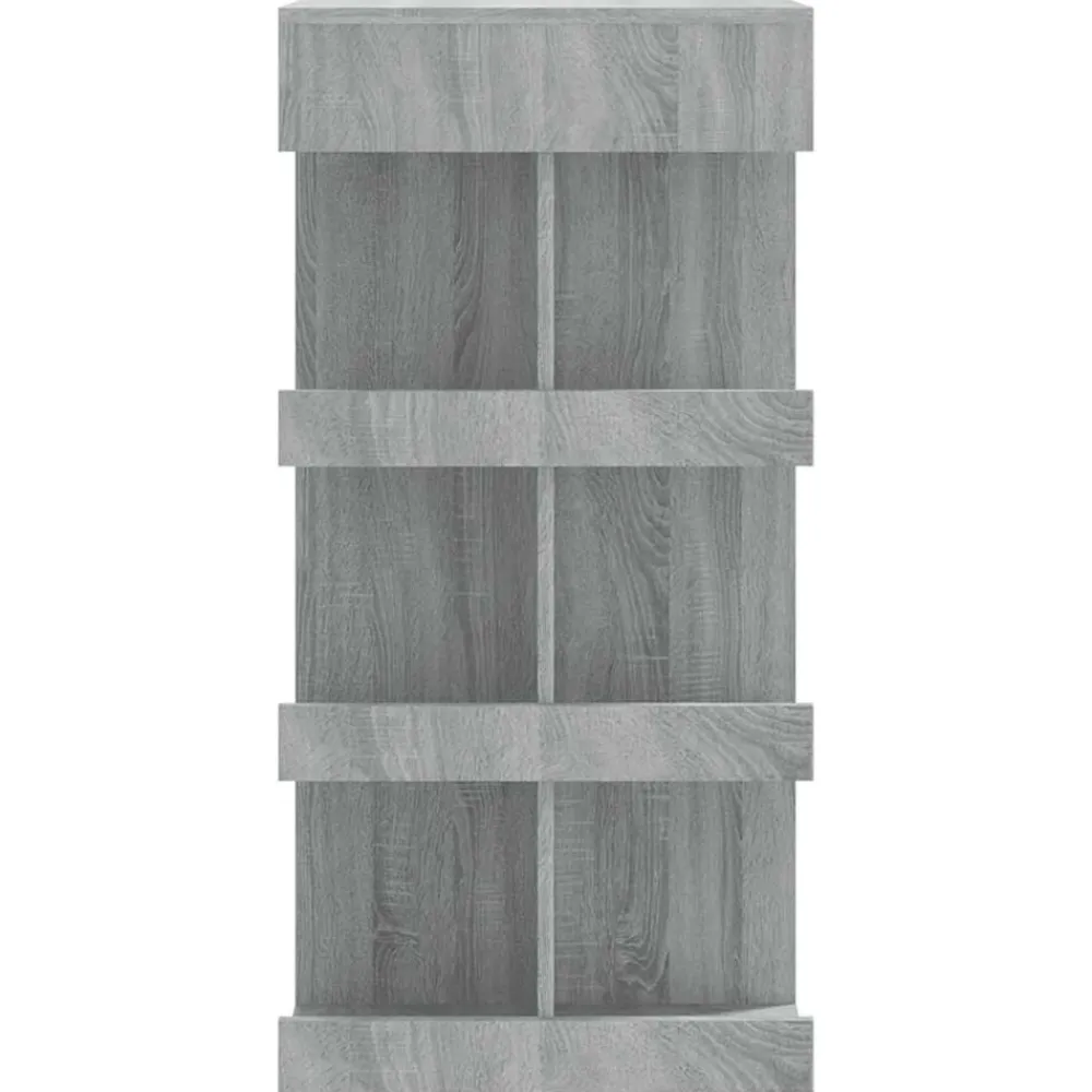 vidaXL Mesa bar estante almacenaje 100x50x101,5 cm Gris sonoma Outlet