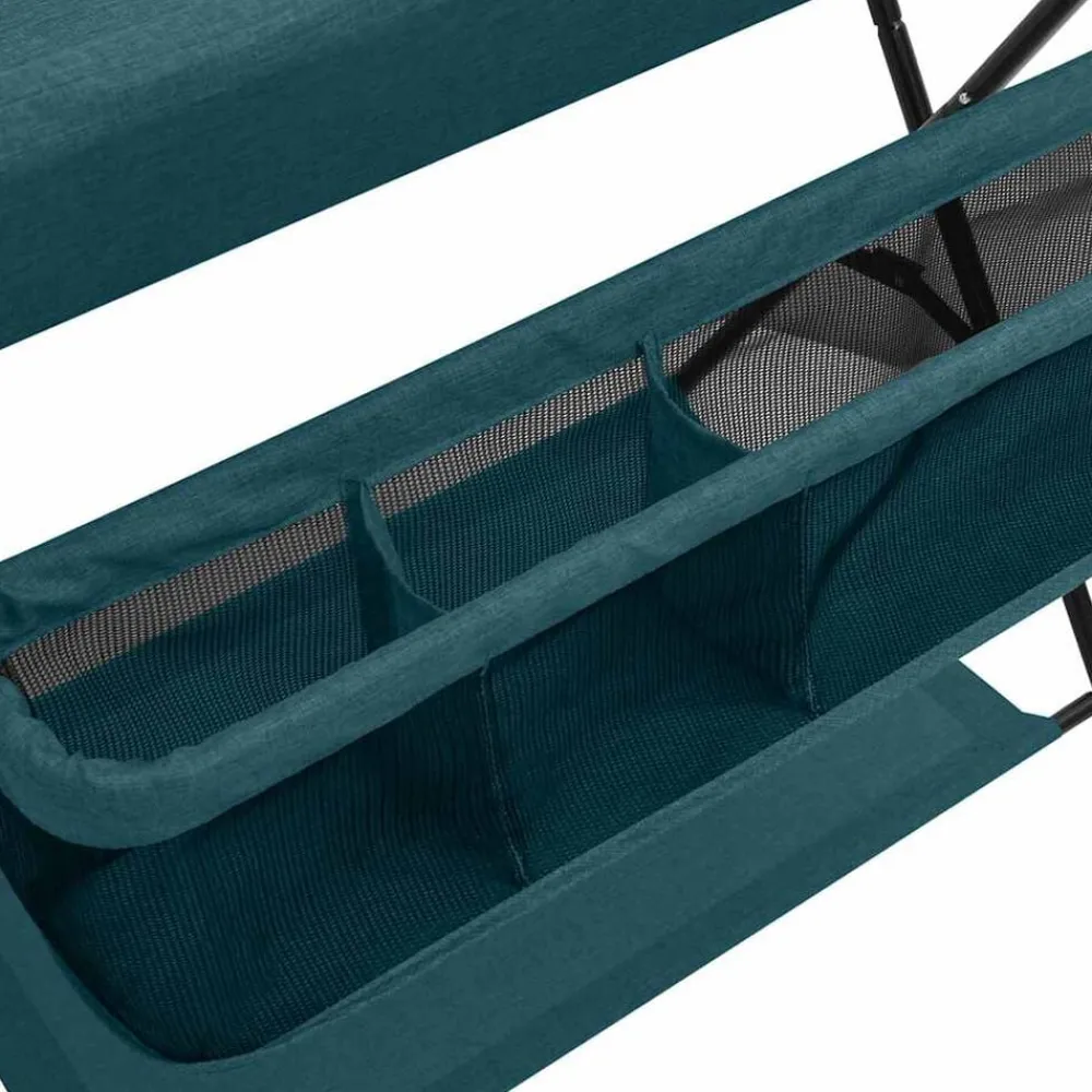 vidaXL Mesa cambiadora de hierro Verde Clearance