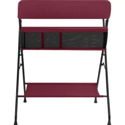 vidaXL Mesa cambiadora de hierro Rojo Sale