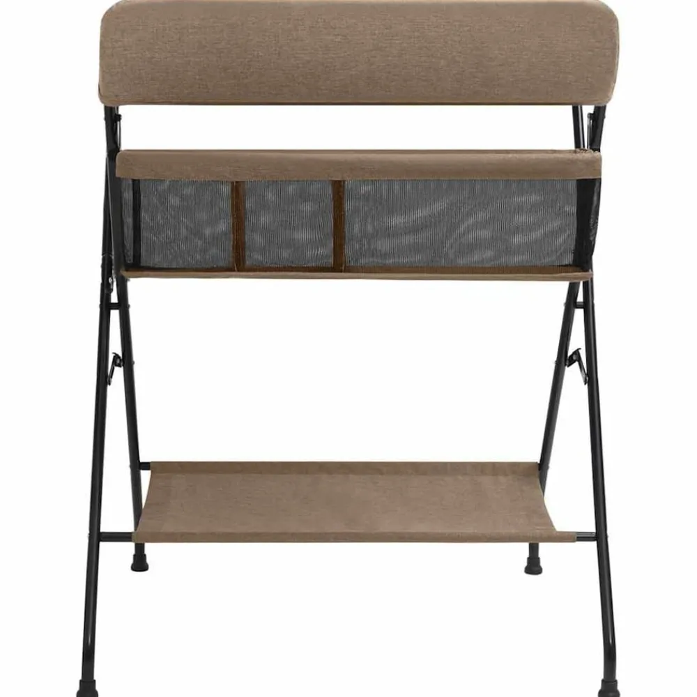 Niños vidaXL Pañales Y Cuidado Del Bebé-Mesa cambiadora hierro gris taupe