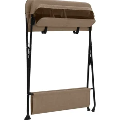 Niños vidaXL Pañales Y Cuidado Del Bebé-Mesa cambiadora hierro gris taupe