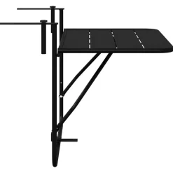 vidaXL Muebles De Jardín-Mesa Colgante de Balcón 60 x 39 x 65 cm Acero