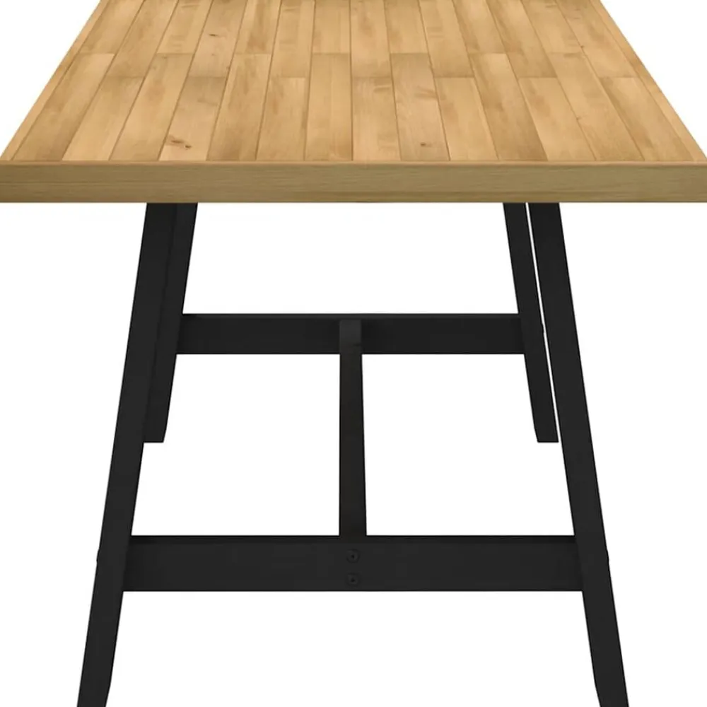 vidaXL Mesa comedor NOAIN patas forma A madera maciza pino 160x90x75cm Hot