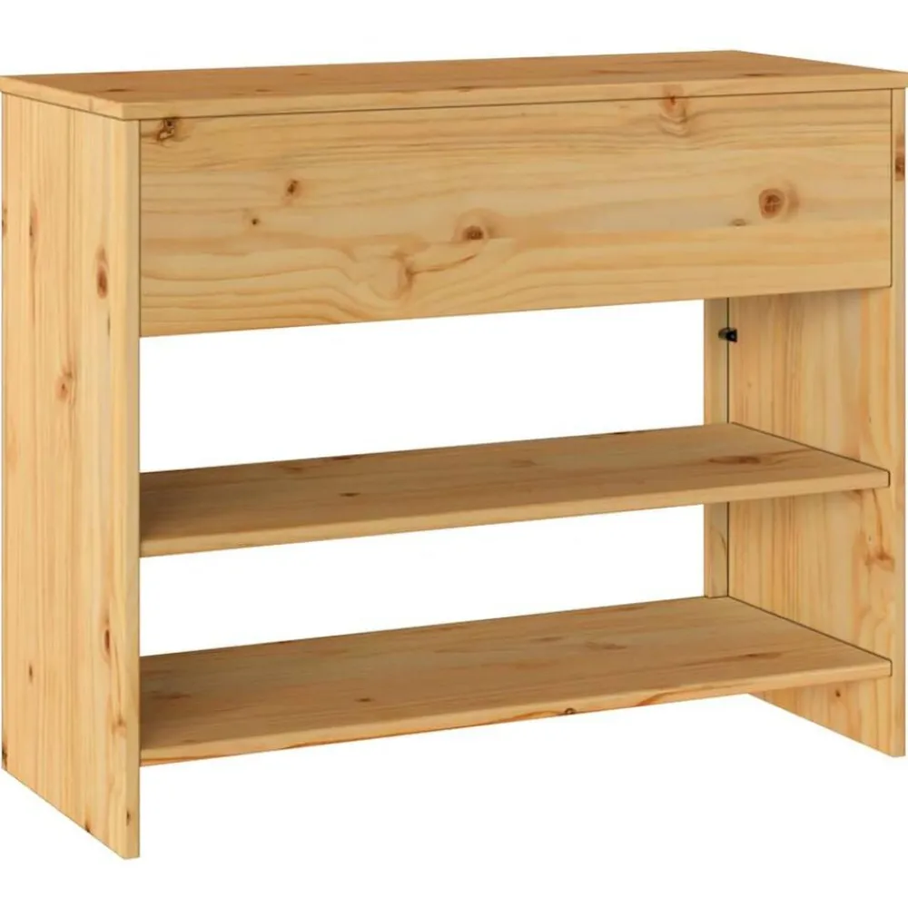 vidaXL Mesa Consola con cajón Drammen Roble 89,5 x 37 x 73 cm color roble Outlet