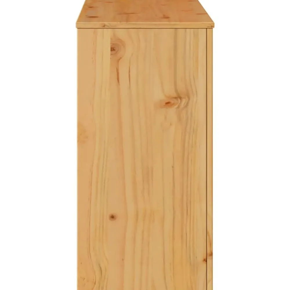vidaXL Mesa Consola con cajón Drammen Roble 89,5 x 37 x 73 cm color roble Outlet