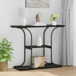 vidaXL Mesas-Mesa Consola con estante 101 x 35 x 80,5 cm