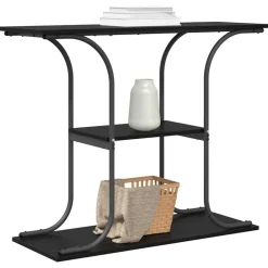 vidaXL Mesas-Mesa Consola con estante 101 x 35 x 80,5 cm
