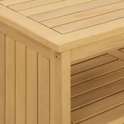 vidaXL Muebles De Jardín-Mesa consola de jardín madera maciza acacia 80x35x75 cm
