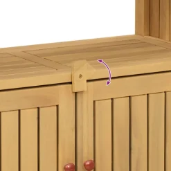 vidaXL Muebles De Jardín-Mesa consola de jardín madera maciza acacia 80x35x75 cm