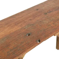 vidaXL Mesas-Mesa consola de madera reciclada mixta 130x40x80 cm