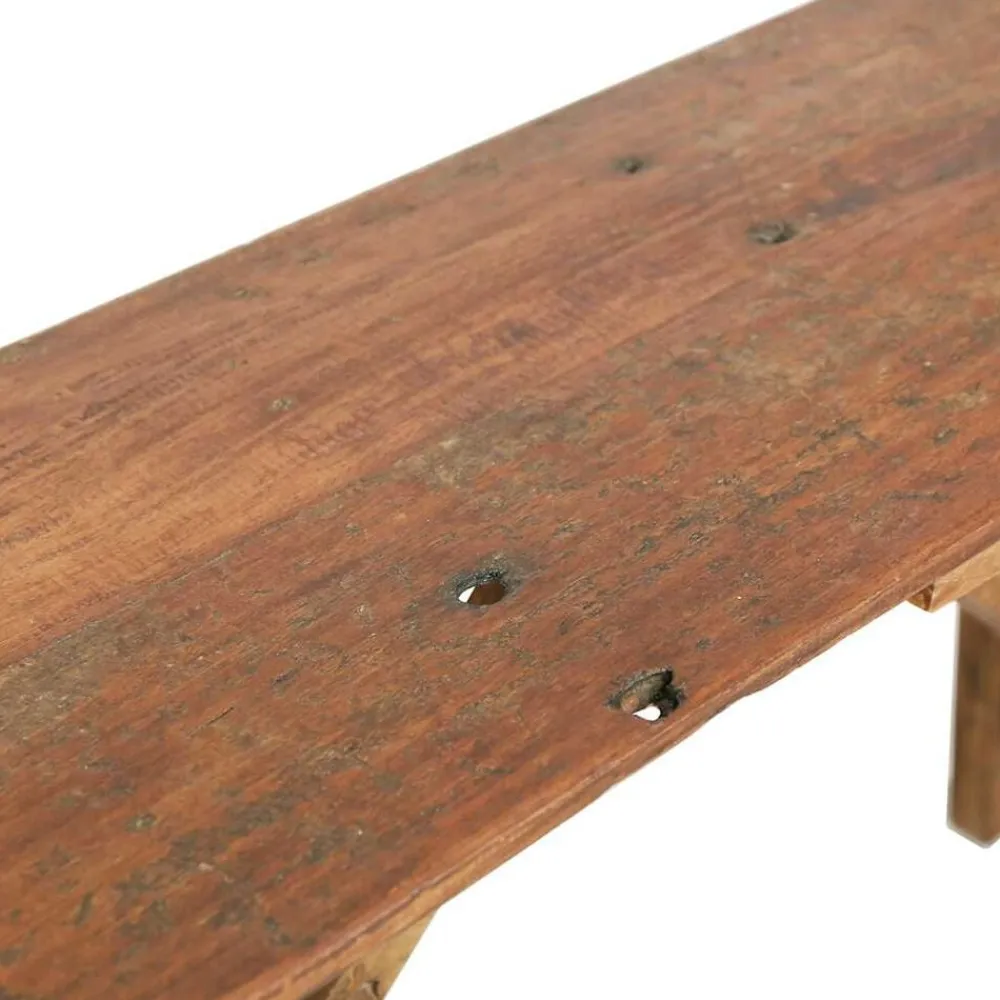 vidaXL Mesas-Mesa consola de madera reciclada mixta 130x40x80 cm