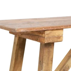 vidaXL Mesas-Mesa consola de madera reciclada mixta 130x40x80 cm
