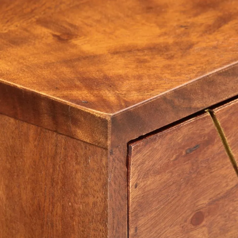 vidaXL Mesas-Mesa consola de madera maciza de acacia 90x35x76 cm