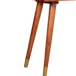 vidaXL Mesas-Mesa consola de madera maciza de acacia 90x35x76 cm