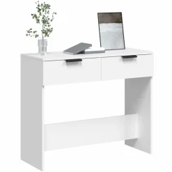 vidaXL Mesas-Mesa consola de madera contrachapada 90x36x75 cm