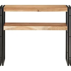 vidaXL Mesa consola de madera maciza de acacia 90x30x75 cm Clearance