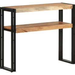 vidaXL Mesa consola de madera maciza de acacia 90x30x75 cm Clearance