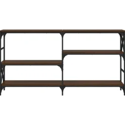 vidaXL Mesa consola madera de ingeniería marrón roble 150x29x76,5 cm Marrón roble Hot