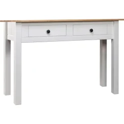 vidaXL Mesas-Mesa consola madera maciza pino Panamá 110x40x72cm