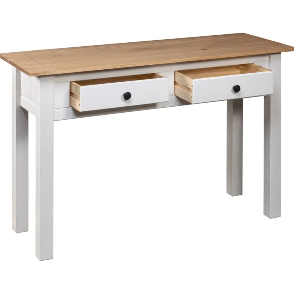 vidaXL Mesas-Mesa consola madera maciza pino Panamá 110x40x72cm