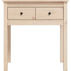 vidaXL Mesas-Mesa consola madera maciza de pino 70x35x75 cm