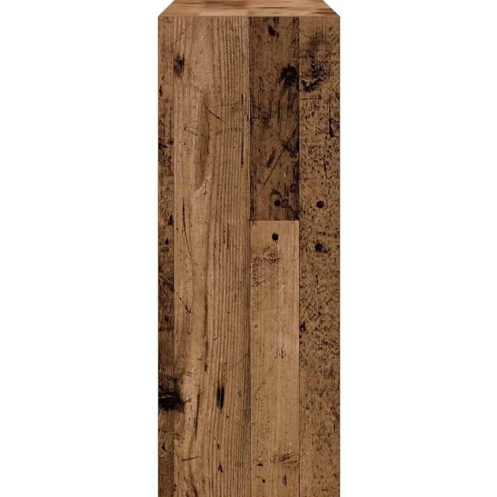 vidaXL Mesas-Mesa consola madera de ingeniería envejecida 78x30x80 cm