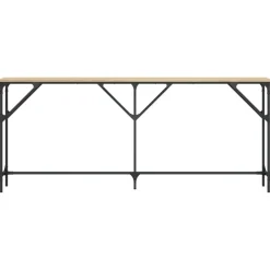 vidaXL Mesas-Mesa consola madera de ingeniería 180x23x75 cm