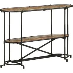 vidaXL Mesa consola madera maciza reciclada 110x42x76 cm Best
