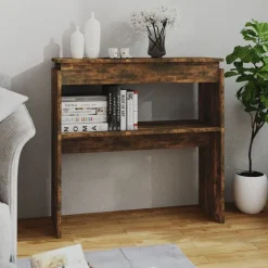 vidaXL Mesas-Mesa consola madera contrachapada 80x30x80 cm