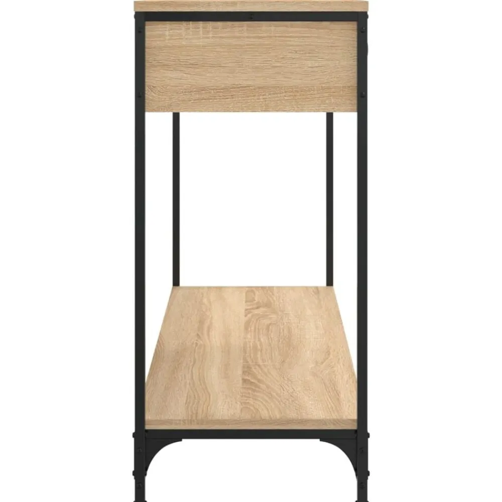 vidaXL Mesa consola madera de ingeniería 100x34,5x75 cm Roble Sonoma Sale