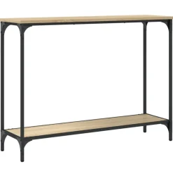 vidaXL Mesas-Mesa consola madera de ingeniería 101x30,5x75 cm