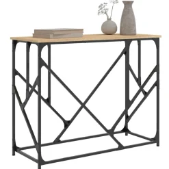 vidaXL Mesa consola madera de ingeniería 100x40x80 cm Roble Sonoma Sale