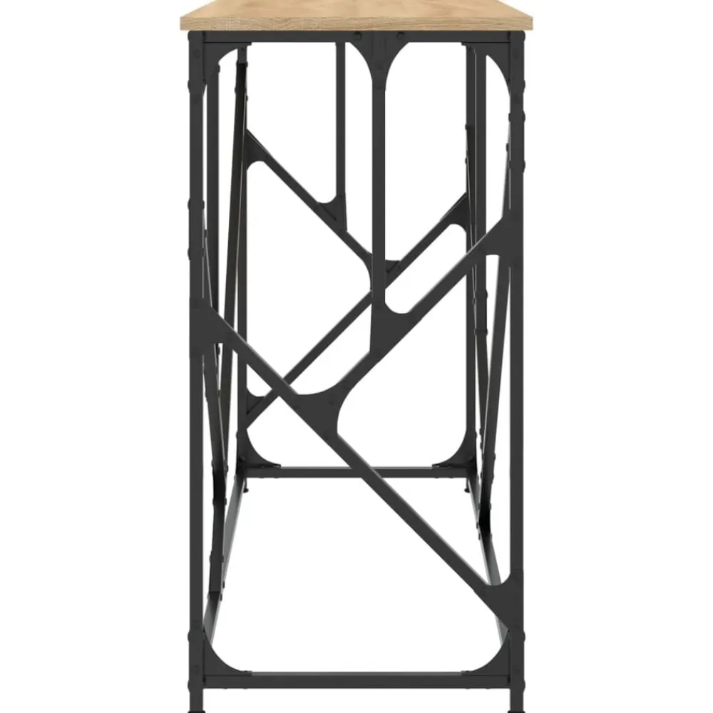 vidaXL Mesa consola madera de ingeniería 100x40x80 cm Roble Sonoma Sale