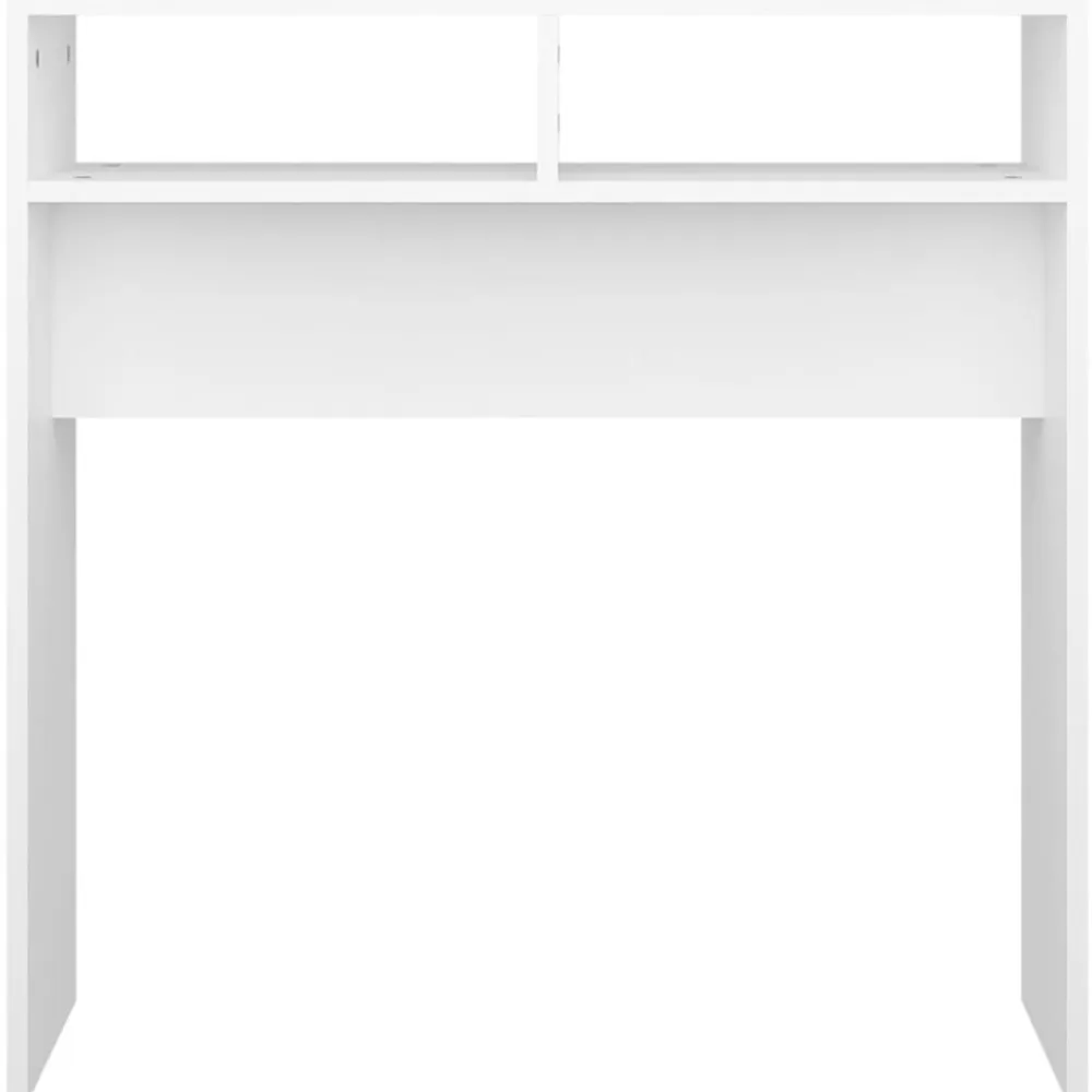 vidaXL Mesa consola madera de ingeniería 78x30x80 cm Blanco Outlet