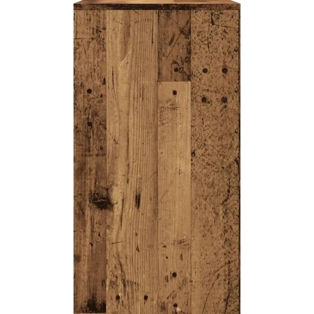 vidaXL Mesa consola madera ingeniería madera envejecida 89x41x76,5 cm Madera antigua Sale