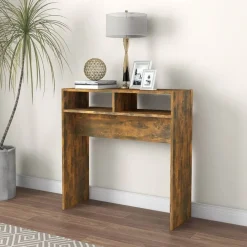 vidaXL Mesas-Mesa consola madera contrachapada 78x30x80 cm