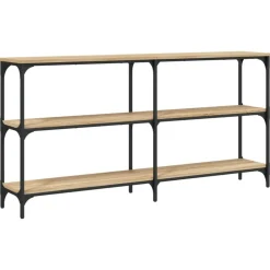 vidaXL Mesas-Mesa consola madera de ingeniería 150x29x75 cm
